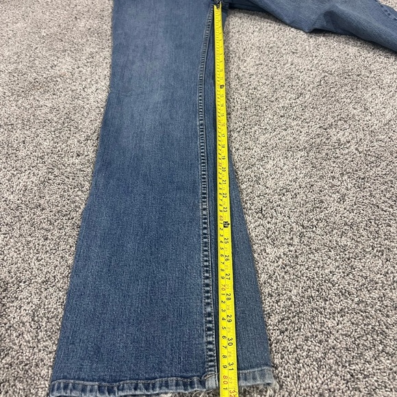 Harley Davidson 2007 Women’s Jeans 12 Long Embroidered Y2K VTG Denim Riding Pant - Picture 6 of 14